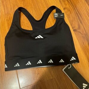 NWT Adidas Black Sports Powerreact Techlift Support Bra
